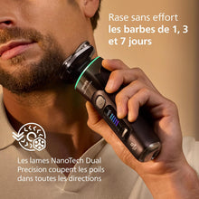 Load image into Gallery viewer, Philips Rasoir i9000 Prestige Ultra, Rasoir électrique 100% étanche, Technologie Skin IQ Pro, Système Triple Lift &amp; Cut, Lames de précision NanoTech rotatives 360°, 5 modes de rasage, XP9401/38