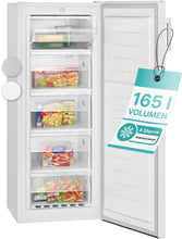 Load image into Gallery viewer, Congélateur 165L blanc Bomann GS7317-1-blanc, Volume net : 165 litres, pose libre, Éclairage intérieur à LED, Température réglable, silencieux, economique Congélateur 4 étoiles