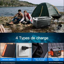Load image into Gallery viewer, AAOBOSI 46 L Glaciere a Compression, Glaciere Electrique Double Zone, 12 V/24 V et 100-240 V Frigo Camping, -20 ℃ à 20 ℃, pour Voiture, Camion, Bateau, Camping-Car