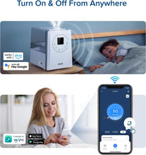 Load image into Gallery viewer, LEVOIT OasisMist 1000S (10L) Smart Humidifier for Home Large Room Bedroom, Last 100 Hours Suitable for Indoor Plant, Cover up to 600ft², Easy Top Fill, Remoter &amp; Voice Control, Auto Mode, Quiet, White
