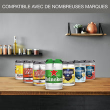 Load image into Gallery viewer, Krups Beertender Machine bière pression, Fûts de 5 L, Marques du groupe Heineken, Témoin lumineux, Température et mousse parfaites, Bière fraîche, Installation facile, Compact noire VB450E10