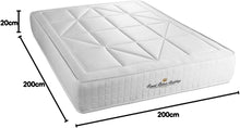 Load image into Gallery viewer, Royal Palace Bedding Windsor Pocket Spring Mattress + Memory Foam Maxi Thickness 140 x 190 cm | Thickness: 26 cm | Comfort: Balanced