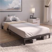 Load image into Gallery viewer, Dreamzie Cadre de Lit 160x200 avec Sommier - Sommier 160x200 avec Pieds - Hauteur de 35 cm - Structure Solide, Assemblage Facile et Espace de Rangement