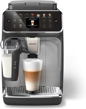 Load image into Gallery viewer, PHILIPS 4400 Series Fully Automatic Espresso Machine – 12 Hot &amp; Iced Coffees, Quick-to-Clean LatteGo Milk System, SilentBrew, QuickStart, Ceramic Grinder, Black Chrome (EP4444/90)