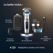 Load image into Gallery viewer, Philips Rasoir i9000 Prestige Ultra, Rasoir électrique 100% étanche, Technologie Skin IQ Pro, Système Triple Lift &amp; Cut, Lames de précision NanoTech rotatives 360°, 5 modes de rasage, XP9401/38