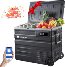 Load image into Gallery viewer, AAOBOSI 45L Glacière à Compresseur, Glaciere Électrique -20℃ à 20℃, Frigo Camion APP&amp;Bouton Contrôle, 12/24V DC et 100-240V AC Glaciere Camping Pour Voiture, Camion, Bateau et Prise De Courant