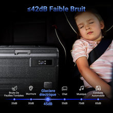 Load image into Gallery viewer, AAOBOSI 45L Glacière à Compresseur, Glaciere Électrique -20℃ à 20℃, Frigo Camion APP&amp;Bouton Contrôle, 12/24V DC et 100-240V AC Glaciere Camping Pour Voiture, Camion, Bateau et Prise De Courant
