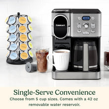 Load image into Gallery viewer, Cuisinart Cafetière, carafe en verre de 12 tasses, cafetière automatique chaude et glacée, machine à café à serveur unique, acier inoxydable noir, SS-16BKS