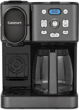 Load image into Gallery viewer, Cuisinart Cafetière, carafe en verre de 12 tasses, cafetière automatique chaude et glacée, machine à café à serveur unique, acier inoxydable noir, SS-16BKS