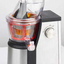 Load image into Gallery viewer, H.Koenig GSX12 Vertical Juice Extractor Stainless Steel Black, Fruit and Vegetable Juice, BPA Free, 82 mm Wide Mouth, Soft Pressure, 1 Litre, 400 W