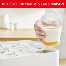 Load image into Gallery viewer, Seb Yogurt Maker 12 Jars, Glass Jars 140 ml, 5 Automatic Programs, BPA-Free, Compact, Homemade Yogurt &amp; XF101001 Delices Box Box 1 L Tray White Yogurt-Cheese with Drainer