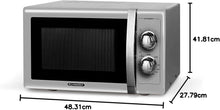 Load image into Gallery viewer, SCHNEIDER - SMW25VMS - Microwave - Grill - 25 liters - 900 watts - Vintage - Timer - Silver