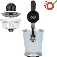 Load image into Gallery viewer, H.Koenig AGR80 160W Professional Electric Citrus Juicer Stainless Steel Lever and Filter Drip Free BPA Free Dishwasher Safe Parts