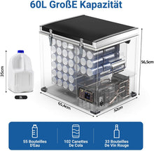 Load image into Gallery viewer, AAOBOSI 45L Glacière à Compresseur, Glaciere Électrique -20℃ à 20℃, Frigo Camion APP&amp;Bouton Contrôle, 12/24V DC et 100-240V AC Glaciere Camping Pour Voiture, Camion, Bateau et Prise De Courant