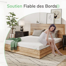 Load image into Gallery viewer, Novilla Matelas en Mousse 140x190, Matelas Amovible à 7 Zones de Confort, Réversible Été/Hiver, Respirable, Hauteur 18 cm