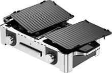 Load image into Gallery viewer, WMF Master-Grill électrique, 2400W, Grande surface 28x50cm, Revêtement antiadhésif, Plaques amovibles compatibles lave-vaisselle, Inox 18/10 Cromargan, Lono 0415280011