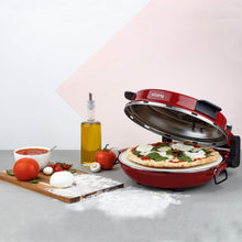 Load image into Gallery viewer, H.Koenig Four à Pizza électrique Professionnel Portable NAPL350, Multifonction, Tartes et Quiches, Grand Plateau en Pierre Céramique, Température 0 à 400°C, Minuterie, Roulette et Pelle en bois