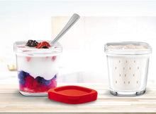 Load image into Gallery viewer, Seb Yogurt Maker 12 Jars, Glass Jars 140 ml, 5 Automatic Programs, BPA-Free, Compact, Homemade Yogurt &amp; XF101001 Delices Box Box 1 L Tray White Yogurt-Cheese with Drainer