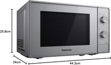 Load image into Gallery viewer, Panasonic NN-E20JWMEPG Microwave Oven with Glass Turntable, 20L, 800W, Defrost, 5 Power Levels, Timer, White