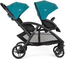 Load image into Gallery viewer, Joie - Evalite™ Duo - Poussette Double Légère - Siège Arrière Inclinable À Plat - Compatible Sièges Auto Et Nacelles - Suspension 4 Roues - Harnais 5 Points SoftTouch - Dès la naissance
