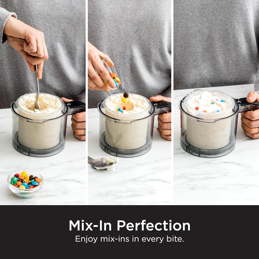 Ninja CREAMi Deluxe Ice Cream & Frozen Treat Maker for Ice Cream, Sorbet, Milkshakes, Frozen Yogurt, & More, 11-in-1, XL Capacity, Silver, Includes (2) Family-Sized 24 oz. Tubs, NC501