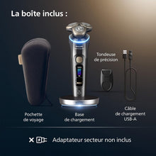 Load image into Gallery viewer, Philips Rasoir i9000 Prestige Ultra, Rasoir électrique 100% étanche, Technologie Skin IQ Pro, Système Triple Lift &amp; Cut, Lames de précision NanoTech rotatives 360°, 5 modes de rasage, XP9401/38