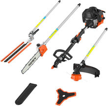 Load image into Gallery viewer, Fuxtec Débroussailleuse Thermique Multifonction 5 en 1 Multitool FX-MT152E - Easy Starter 3CV 52 cm³, Moteur 2 Temps, Élagueuse Taille Haie Coupe Bordure Avec Fil ou Lame 1 Mètre Rallonge