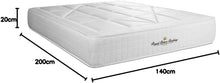 Load image into Gallery viewer, Royal Palace Bedding Windsor Pocket Spring Mattress + Memory Foam Maxi Thickness 140 x 190 cm | Thickness: 26 cm | Comfort: Balanced