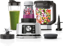 Load image into Gallery viewer, Ninja Foodi Power Nutri Blender 3-in-1 Blender for Smoothie Bowls, Thick Spreads and Iced Drinks, Automatic Programs, 2.1 L, 700 ml and 400 ml, 1200 W, Silver CB350EU