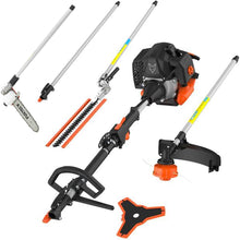 Load image into Gallery viewer, Fuxtec Débroussailleuse Thermique Multifonction 5 en 1 Multitool FX-MT152E - Easy Starter 3CV 52 cm³, Moteur 2 Temps, Élagueuse Taille Haie Coupe Bordure Avec Fil ou Lame 1 Mètre Rallonge