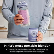 Load image into Gallery viewer, Ninja Blast Max, Portable Blender + Twist &amp; Go, Personal Smoothie, Blend, Ice Crush, 3 Programs, Cordless, 22 oz removable Vessel, Dishwasher Safe, Leakproof, Navy, BC251NV