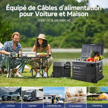 Load image into Gallery viewer, AAOBOSI 45L Glacière à Compresseur, Glaciere Électrique -20℃ à 20℃, Frigo Camion APP&amp;Bouton Contrôle, 12/24V DC et 100-240V AC Glaciere Camping Pour Voiture, Camion, Bateau et Prise De Courant