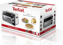 Load image into Gallery viewer, Tefal 2-in-1 Toaster &amp; Mini Oven, Stainless Steel, Long Toaster Slot with Lid, 6 Levels of Browning, Grill Temperature up to 210°C, Toast N Grill TL600810