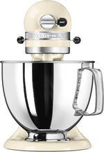 Load image into Gallery viewer, KitchenAid Robot Pâtissier I Artisan I Robot cuisine multifonctions à tête inclinable I Avec 4 accessoires I Bol de 4,8L | Crème