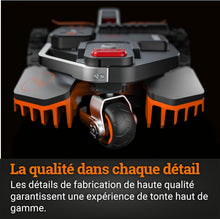Load image into Gallery viewer, WORX LANDROID Vision WR206E.1, Robot Tondeuse sans Fil périphérique 600 m² Surf.Max 700 m², Installation en 30 Min, Caméra 4K + IA Adaptative, évite Tous Les Obstacles, Coupe des Bordures, Multizone