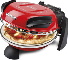 Load image into Gallery viewer, G3 Ferrari G10006 Pizza Express Delizia, 1200 W Pizza Oven, Adjustable Thermostat up to 400°C, Cooks Tasty Pizza in 5 Minutes, Double Resistance, Recipe Book and Spatulas Included - Black