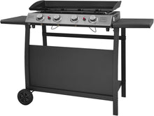 Load image into Gallery viewer, Happy Garden Plancha au gaz Valencia - 4 brûleurs 10kW + Chariot
