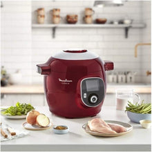 Load image into Gallery viewer, Moulinex Cookéo Smart Multicooker with 180 Pre-Programmed Recipes for up to 6 People 6 Modes of Quick and Easy Step-by-Step Cooking 1600 W Red, 6 L