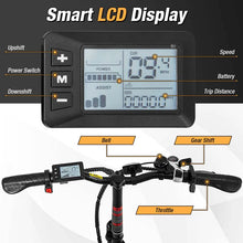Load image into Gallery viewer, Folding Electric Bike for Adults with 20" Fat Tires, 750W Brushless Motor, 30MPH, 44-Mile Range, LCD Display &amp; Fork Suspension for Snow/Sand Commuting