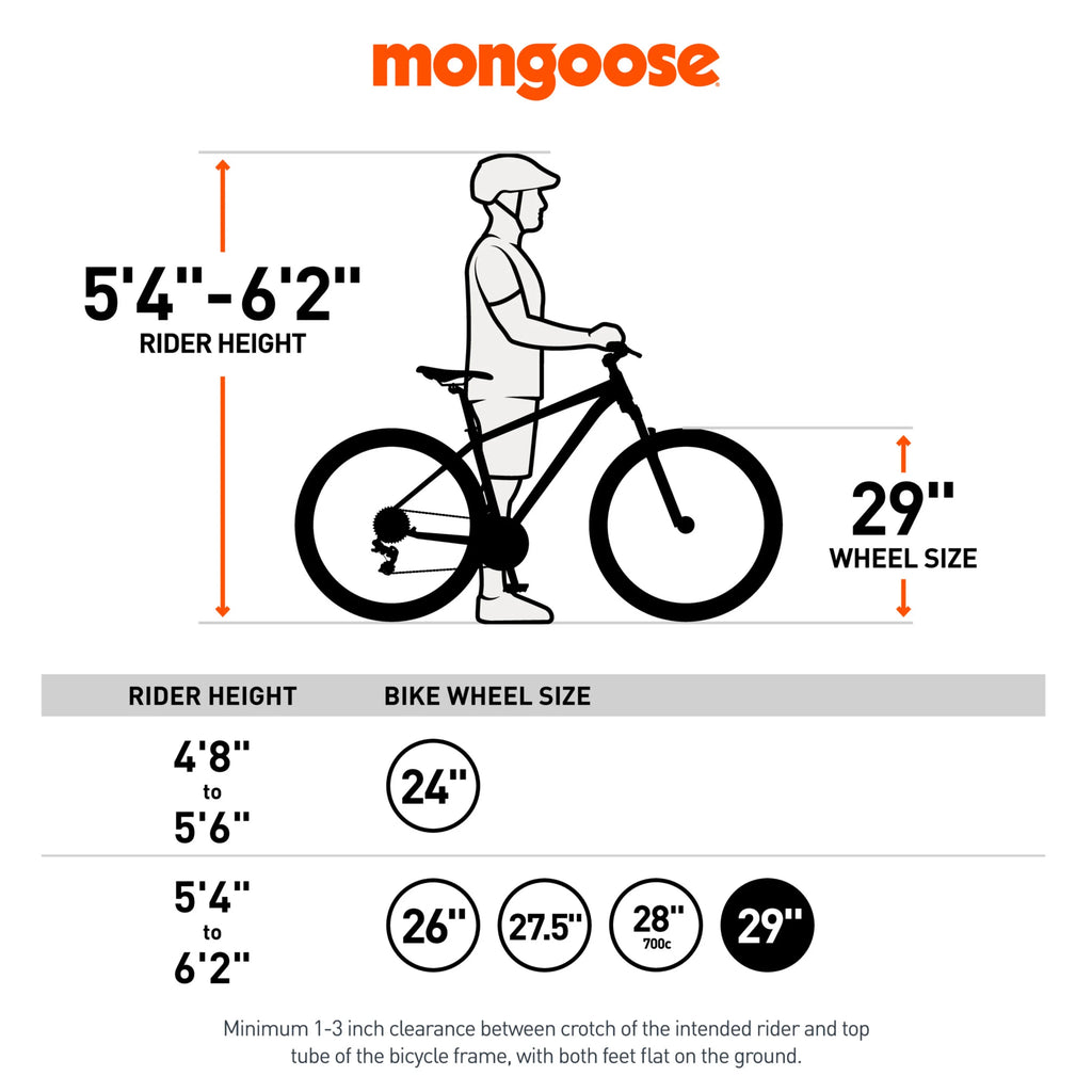 29" Durham Mountain Bike, 21 Speeds, Gray