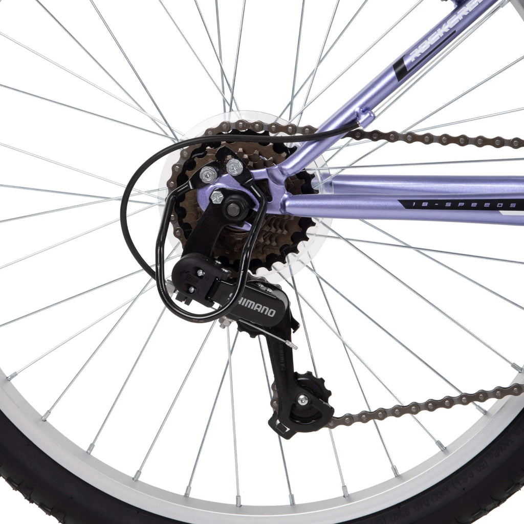 Huffy 24" Rock Creek Mountain Bike, Fits Riders 4'8" - 5'8", Purple, Adult, Women'S