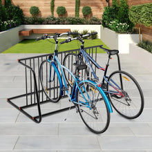 Load image into Gallery viewer, AECOJOY Commercial Floor Bike Rack Stand, 10-Bike Capacity Dual Sided Bicycle Storage Stand Floor Parking Stand