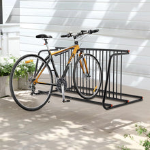 Load image into Gallery viewer, AECOJOY Commercial Floor Bike Rack Stand, 10-Bike Capacity Dual Sided Bicycle Storage Stand Floor Parking Stand