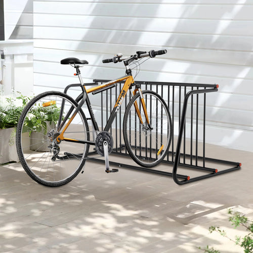 AECOJOY Commercial Floor Bike Rack Stand, 10-Bike Capacity Dual Sided Bicycle Storage Stand Floor Parking Stand